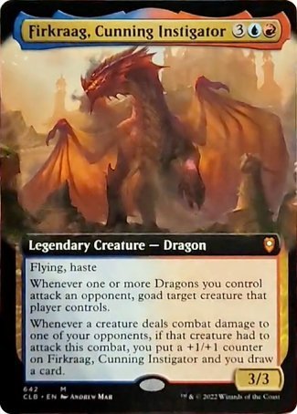 (642) Magic The Gathering Commander Legends: Battle for Baldur's Gate: Extras Single: Firkraag, Cunning Instigator (V.2) Holo Mythic