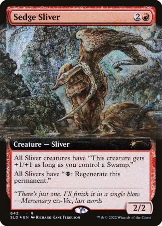 (642) Magic The Gathering Secret Lair Drop Series Single: Sedge Sliver  Rare