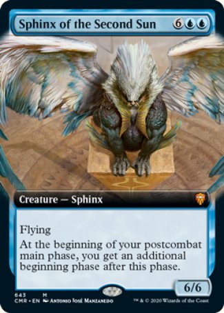 (643/361) Magic The Gathering Commander Legends: Extras Single: Sphinx of the Second Sun Holo Mythic