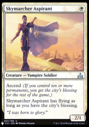 (021) Magic The Gathering The List Single: Skymarcher Aspirant  Uncommon