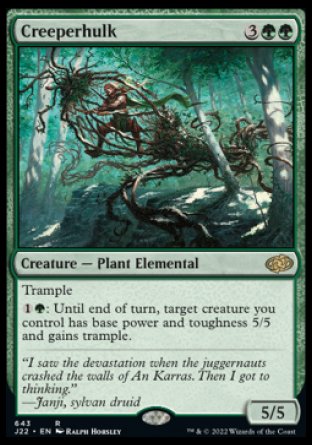 (643) Magic The Gathering Jumpstart 2022 Single: Creeperhulk  Rare