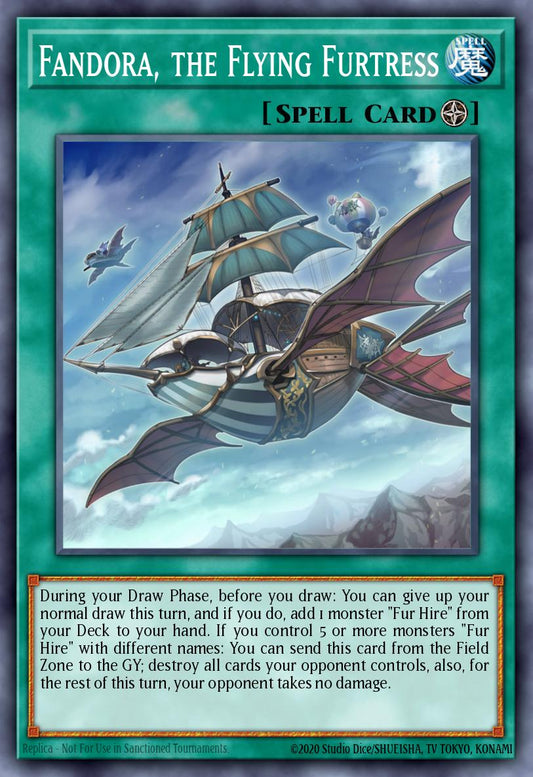 (254) YuGiOh TCG MP19: 2019 Gold Sarcophagus Tin Mega Pack Single: Fandora, the Flying Furtress  Common