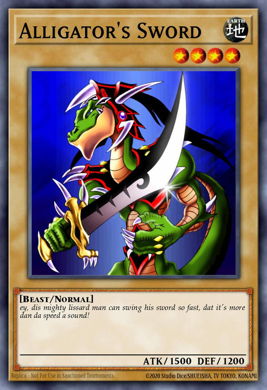 (012) YuGiOh TCG LCJW: Legendary Collection 4: Mega Pack Single: Alligator's Sword  Common