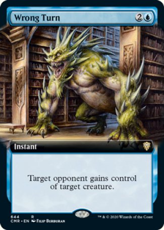 (644/361) Magic The Gathering Commander Legends: Extras Single: Wrong Turn  Rare