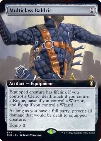 (644) Magic The Gathering Commander Legends: Battle for Baldur's Gate: Extras Single: Multiclass Baldric (V.2)  Rare