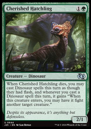 (644) Magic The Gathering Foundations Jumpstart Single: Cherished Hatchling  Uncommon