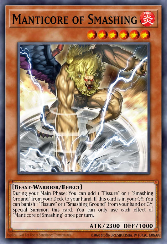 (314) YuGiOh TCG MP24: 25th Anniversary Tin: Dueling Mirrors Single: Manticore of Smashing  Common
