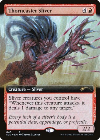 (645) Magic The Gathering Secret Lair Drop Series Single: Thorncaster Sliver  Rare