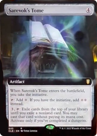 (645) Magic The Gathering Commander Legends: Battle for Baldur's Gate: Extras Single: Sarevok's Tome (V.2)  Rare