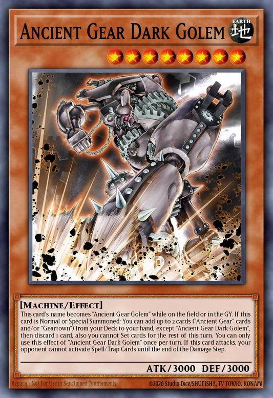 (006) YuGiOh TCG LEDE: Legacy of Destruction Single: Ancient Gear Dark Golem  Super Rare