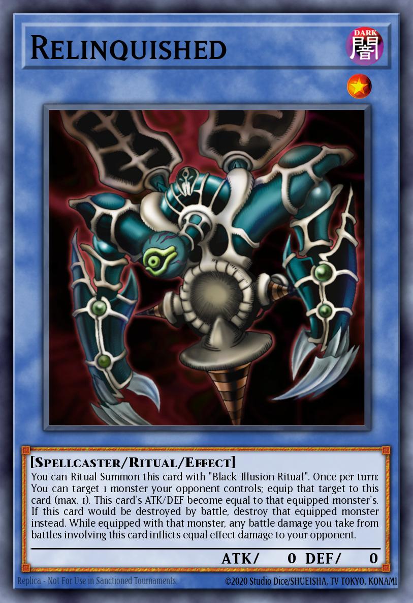 (113) YuGiOh TCG LCYW: Legendary Collection 3: Mega Pack Single: Relinquished  Rare