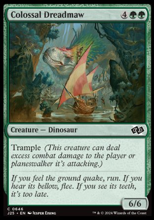 (646) Magic The Gathering Foundations Jumpstart Single: Colossal Dreadmaw  Common