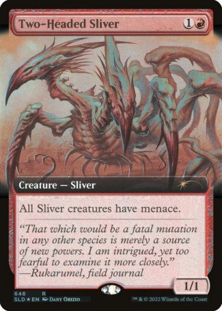 (646) Magic The Gathering Secret Lair Drop Series Single: Two-Headed Sliver  Rare