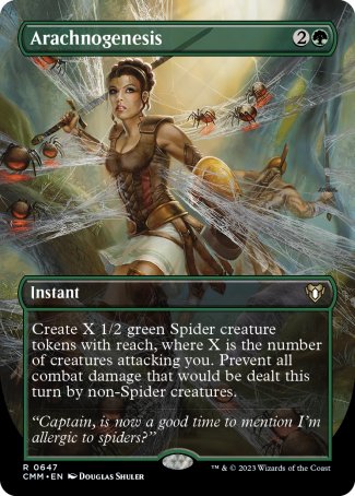 (647) Magic The Gathering Commander Masters: Extras Single: Arachnogenesis (V.2)  Rare
