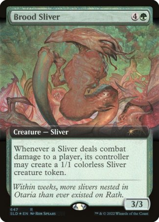 (647) Magic The Gathering Secret Lair Drop Series Single: Brood Sliver  Rare