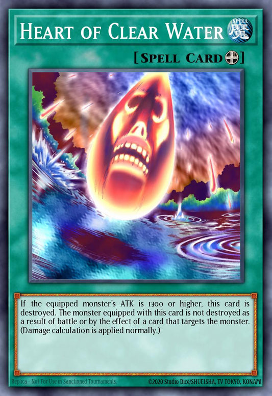 (186) YuGiOh TCG DB2: Dark Beginning 2 Single: Heart of Clear Water  Common