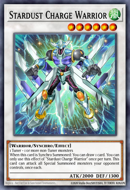 (029) YuGiOh TCG MAGO: Maximum Gold Single: Stardust Charge Warrior  Premium Gold Rare