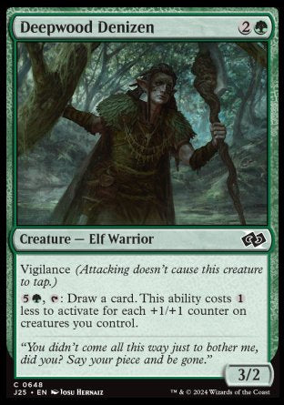(648) Magic The Gathering Foundations Jumpstart Single: Deepwood Denizen  Common