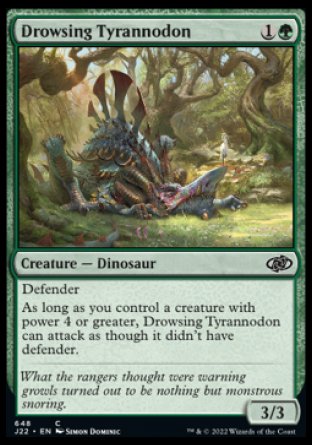 (648) Magic The Gathering Jumpstart 2022 Single: Drowsing Tyrannodon  Common