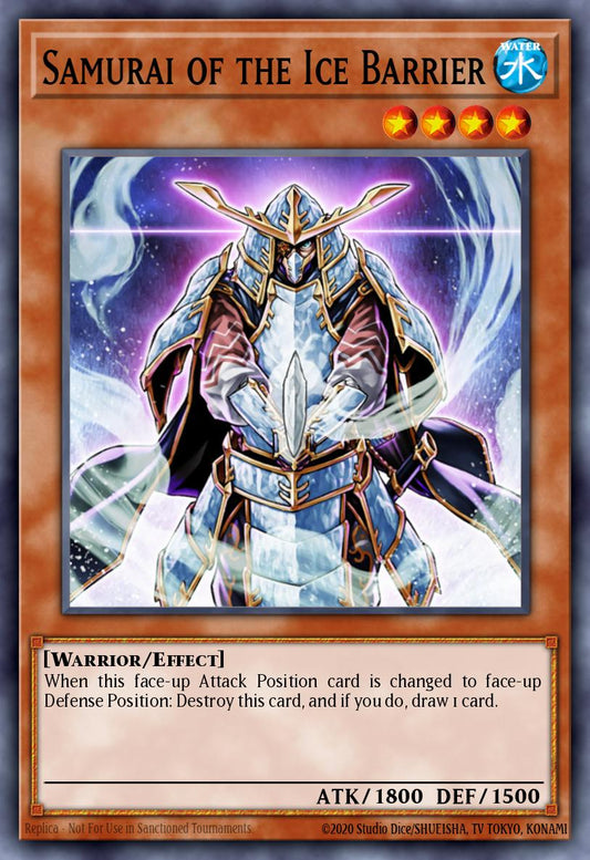 (038) YuGiOh TCG HAC1: Hidden Arsenal: Chapter 1 Single: Samurai of the Ice Barrier (V.1 - Common)  Common