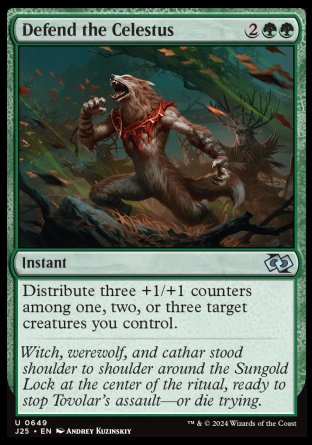 (649) Magic The Gathering Foundations Jumpstart Single: Defend the Celestus  Uncommon
