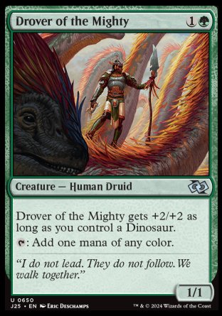 (650) Magic The Gathering Foundations Jumpstart Single: Drover of the Mighty  Uncommon