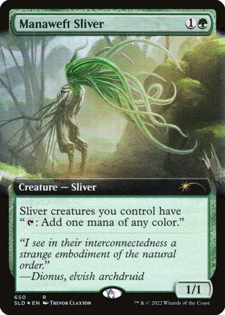 (650) Magic The Gathering Secret Lair Drop Series Single: Manaweft Sliver  Rare