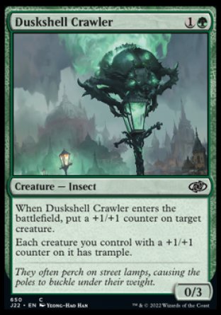 (650) Magic The Gathering Jumpstart 2022 Single: Duskshell Crawler  Common