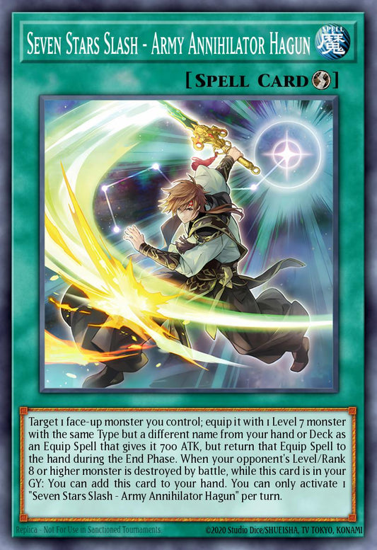 (069) YuGiOh TCG ALIN: Alliance Insight Single: Seven Stars Slash - Army Annihilator Hagun  Common