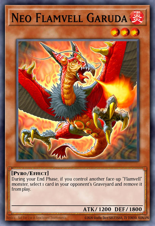 (072) YuGiOh TCG HAC1: Hidden Arsenal: Chapter 1 Single: Neo Flamvell Garuda (V.1 - Common)  Common