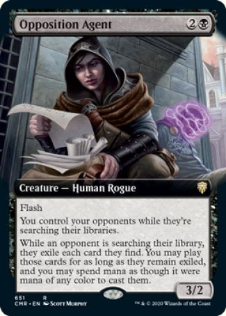 (651/361) Magic The Gathering Commander Legends: Extras Single: Opposition Agent  Rare