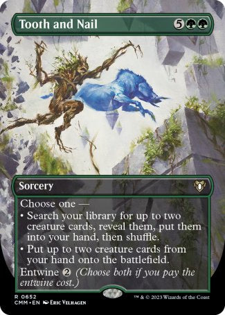 (652) Magic The Gathering Commander Masters: Extras Single: Tooth and Nail (V.2)  Rare