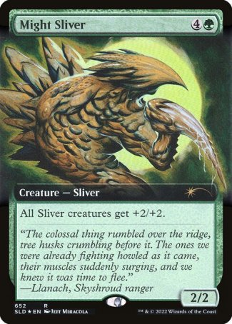 (652) Magic The Gathering Secret Lair Drop Series Single: Might Sliver Holo Rare