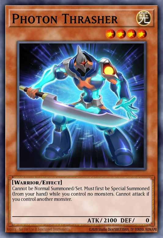 (170) YuGiOh TCG RA04: Quarter Century Stampede Single: Photon Thrasher (V.1 - Platinum Secret Rare)  Platinum Secret Rare
