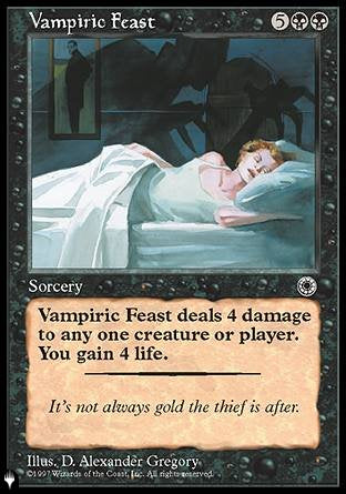 (000) Magic The Gathering The List Single: Vampiric Feast  Uncommon