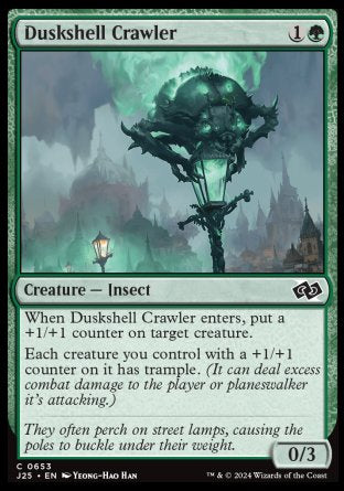 (653) Magic The Gathering Foundations Jumpstart Single: Duskshell Crawler  Common