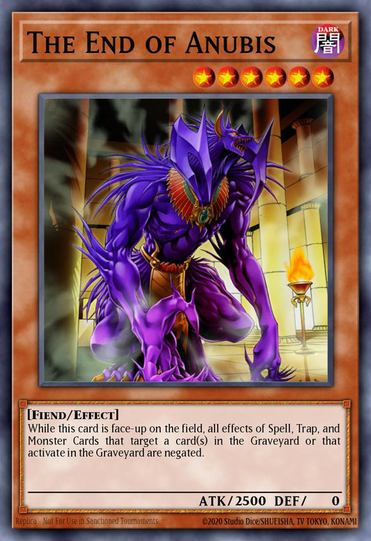 (052) YuGiOh TCG BLTR: Battles of Legend: Terminal Revenge Single: The End of Anubis  Secret Rare