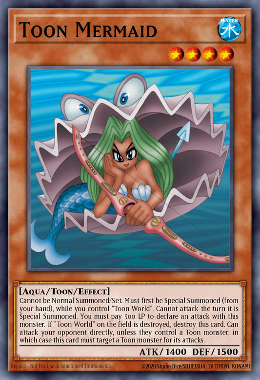 (105) YuGiOh TCG LCYW: Legendary Collection 3: Mega Pack Single: Toon Mermaid  Rare