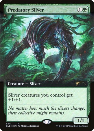 (654) Magic The Gathering Secret Lair Drop Series Single: Predatory Sliver Holo Rare