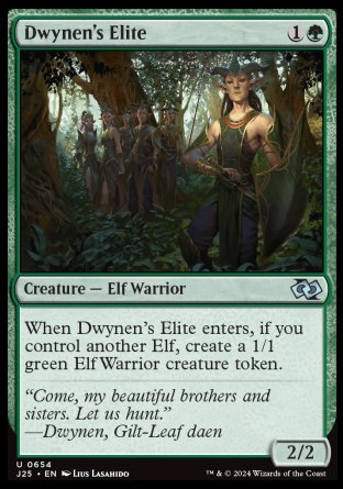 (654) Magic The Gathering Foundations Jumpstart Single: Dwynen's Elite  Uncommon