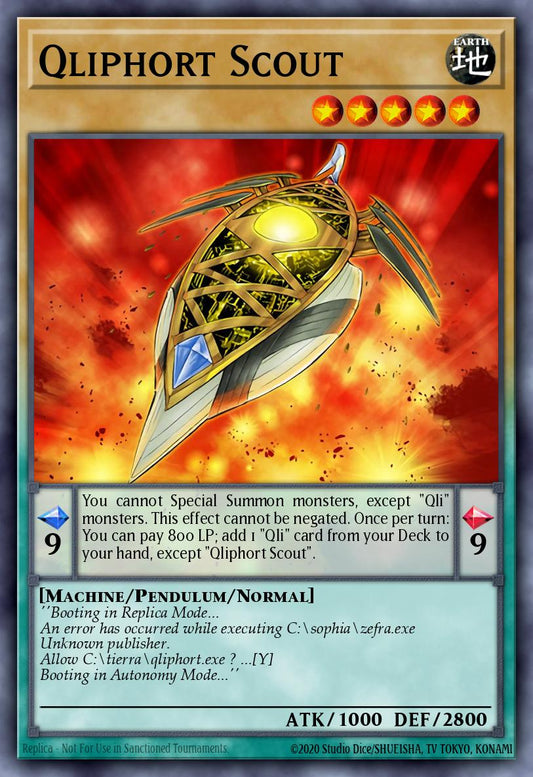 (236) YuGiOh TCG RA04: Quarter Century Stampede Single: Qliphort Scout (V.1 - Platinum Secret Rare)  Platinum Secret Rare