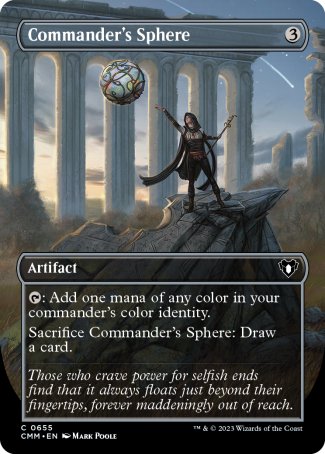 (655) Magic The Gathering Commander Masters: Extras Single: Commander's Sphere  Common