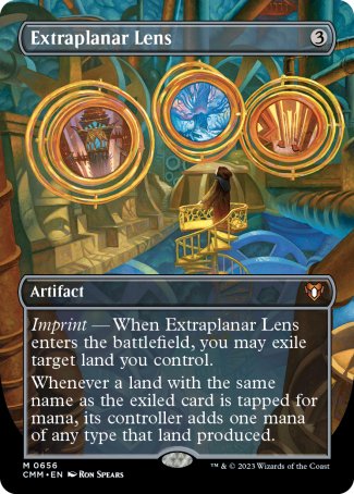 (656) Magic The Gathering Commander Masters: Extras Single: Extraplanar Lens (V.2)  Mythic