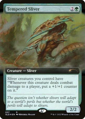 (657) Magic The Gathering Secret Lair Drop Series Single: Tempered Sliver Holo Rare