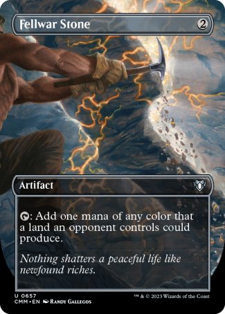(657) Magic The Gathering Commander Masters: Extras Single: Fellwar Stone  Uncommon