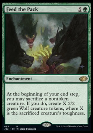 (657) Magic The Gathering Jumpstart 2022 Single: Feed the Pack  Rare