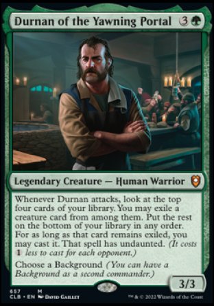 (657) Magic The Gathering Commander Legends: Battle for Baldur's Gate: Extras Single: Durnan of the Yawning Portal (V.1)  Mythic