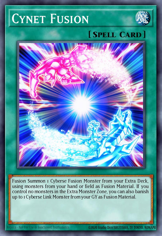 (193) YuGiOh TCG MP19: 2019 Gold Sarcophagus Tin Mega Pack Single: Cynet Fusion  Common