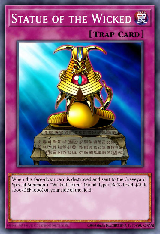 (243) YuGiOh TCG DB2: Dark Beginning 2 Single: Statue of the Wicked  Rare