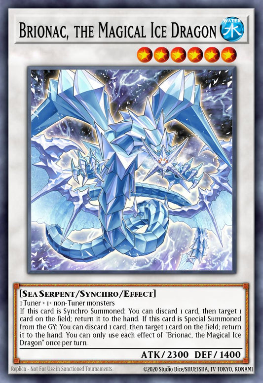 (004) YuGiOh TCG BLTR: Battles of Legend: Terminal Revenge Single: Brionac, the Magical Ice Dragon  Secret Rare